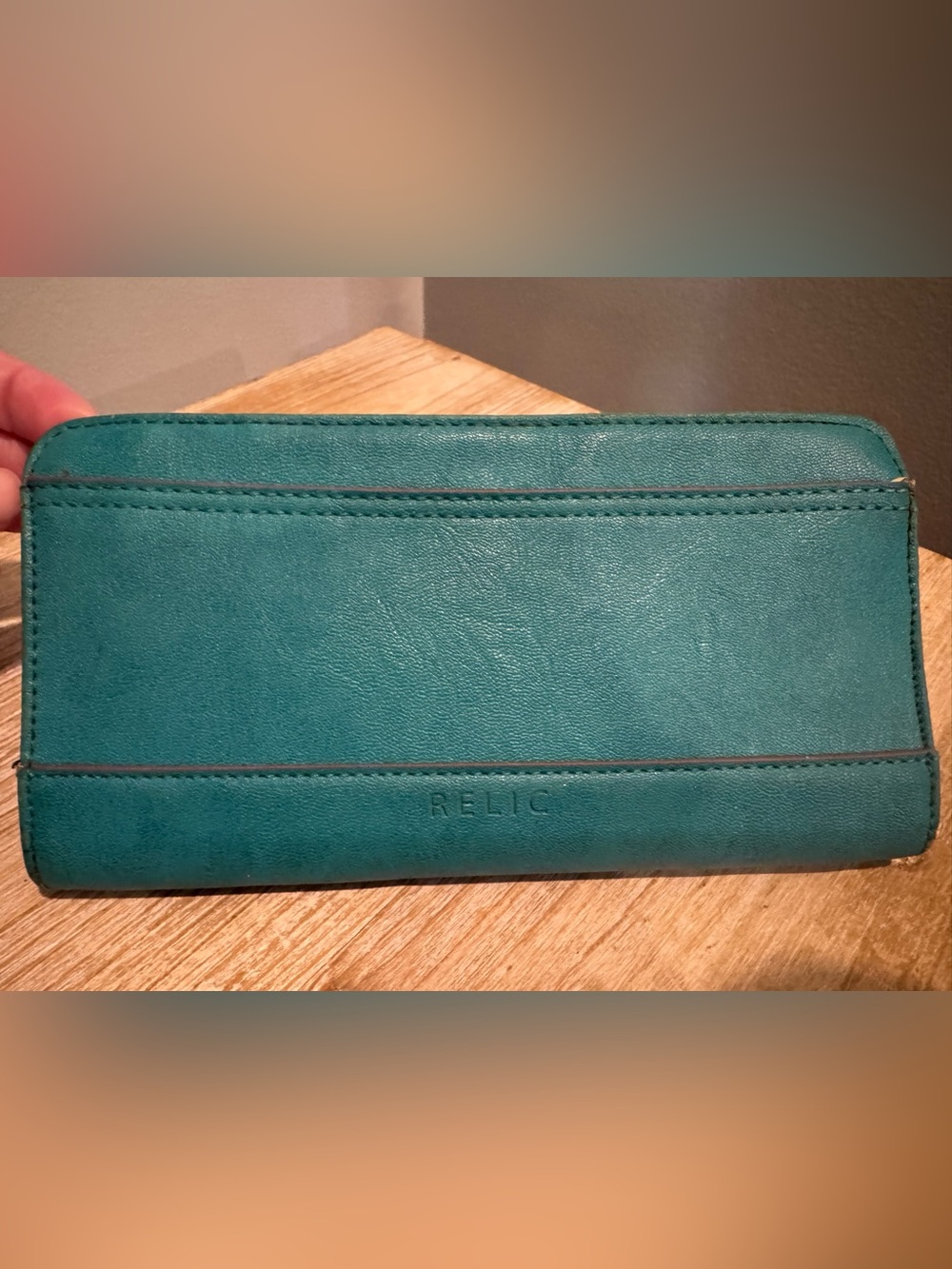 Relic Teal Zip Wallet